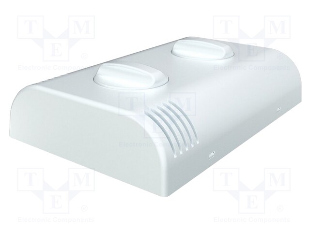 Enclosure: wall mounting; X: 80mm; Y: 120mm; Z: 33.2mm; ABS; white