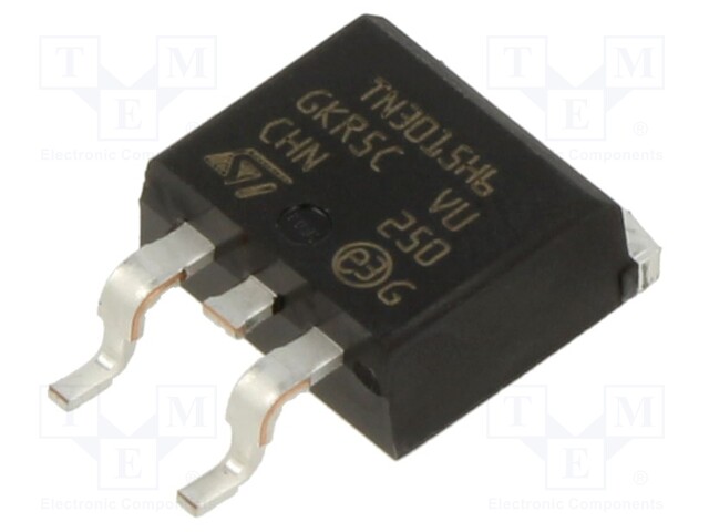 Thyristor, 600 V, 15 mA, 19 A, 30 A, TO-263 (D2PAK), 3 Pins