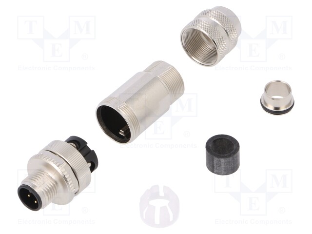 Plug; M12; PIN: 4; male; A code-DeviceNet / CANopen; for cable