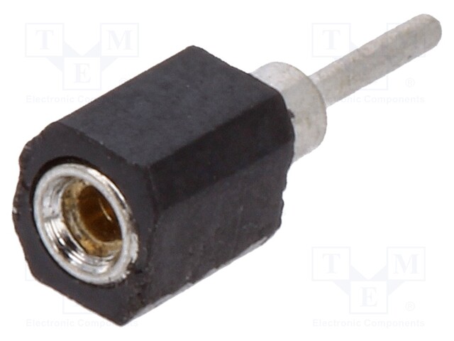 Socket: SIL; PIN: 1; Pitch: 2.54mm; precision; THT; gold-plated
