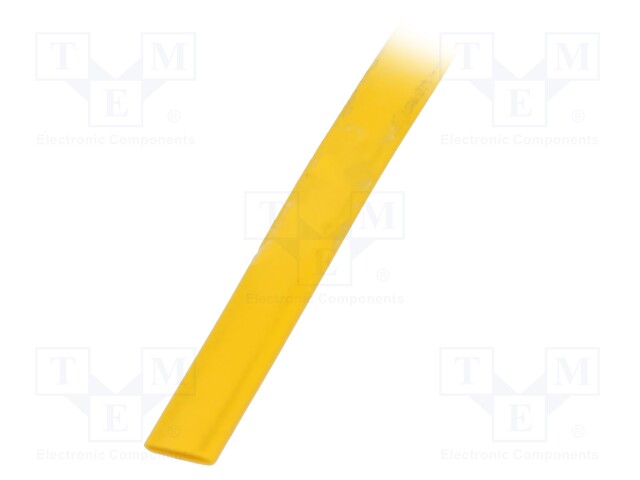 Heat shrink sleeve; polyolefine; yellow; Temp: -55÷105°C; L: 30m