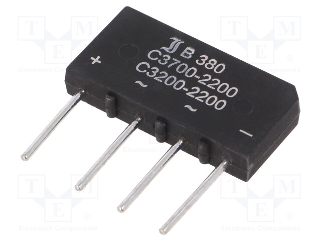 Bridge rectifier: single-phase; Urmax: 800V; If: 3.7A; Ifsm: 150A