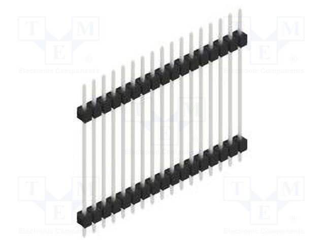 Connector: pin strips; pin header; male; PIN: 17; 2.54mm; THT; 1x17
