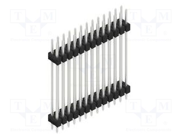 Connector: pin strips; pin header; male; PIN: 26; 2.54mm; THT; 2x13