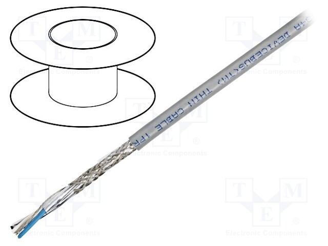 Wire; DeviceBus,DeviceNet; 1x2x24AWG+1x2x22AWG; stranded; Cu