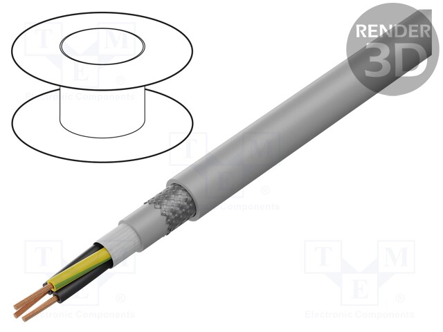 Wire: control cable; ÖLFLEX® FD CLASSIC 810 CY; 3G0,75mm2; PVC