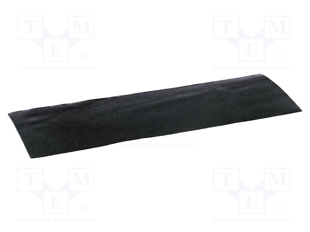 Electrically conductive rubber; black; W: 50mm; L: 150mm