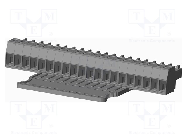 Connector: pluggable terminal block; plug; female; straight; grey