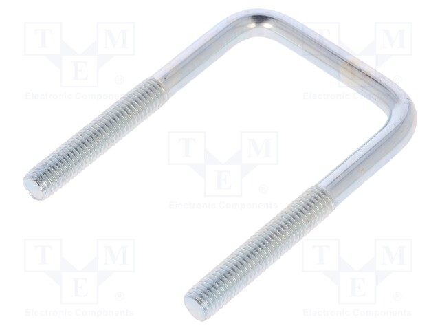 U-bolt; C; steel; zinc; Thread len: 41mm; Int.width: 43mm; H: 81mm