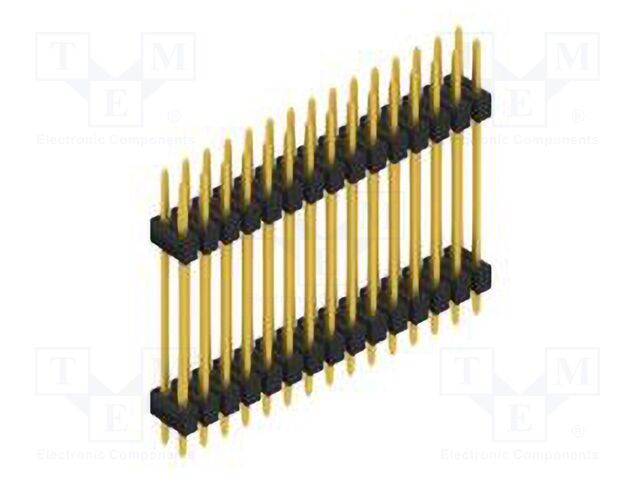 Connector: pin strips; pin header; male; PIN: 30; 2.54mm; THT; 2x15