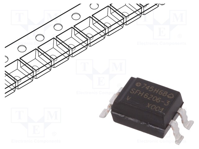 Optocoupler; SMD; Channels: 1; Out: transistor; Uinsul: 5.3kV