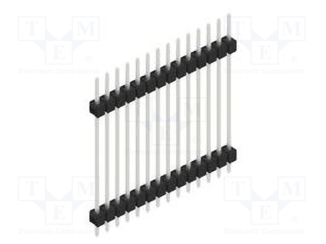 Connector: pin strips; pin header; male; PIN: 14; 2.54mm; THT; 1x14