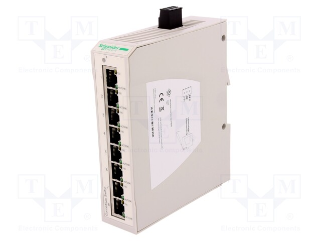 Industrial module: switch Ethernet; unmanaged; 9.6÷32VDC; RJ45