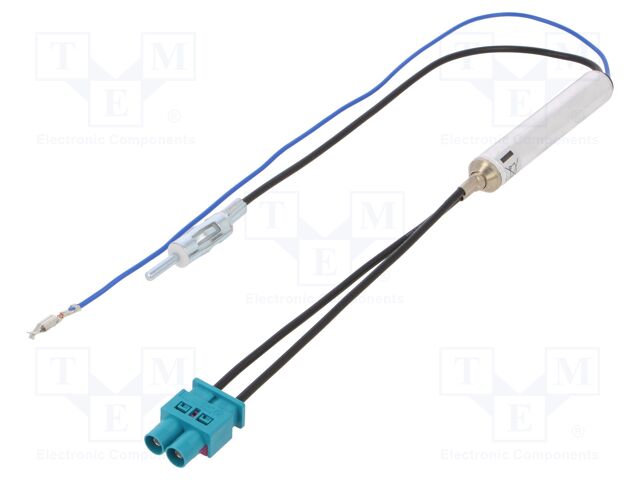 Antenna adapter; DIN plug,Fakra plug x2; Audi