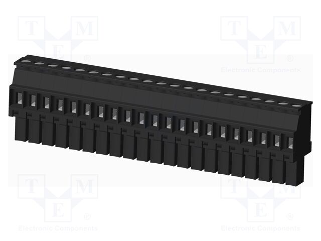 Connector: pluggable terminal block; plug; female; angled 90°