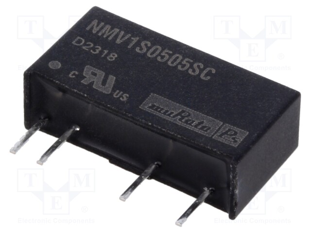 Converter: DC/DC; 1W; Uin: 4.5÷5.5V; Uout: 5VDC; Iout: 200mA; SIP