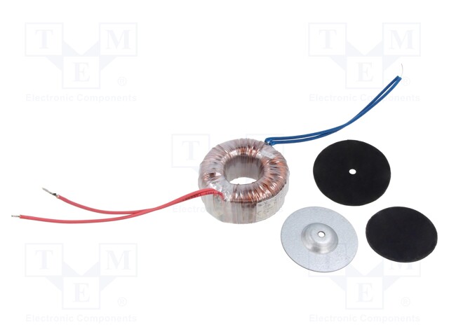 Transformer: toroidal; 30VA; 230VAC; 24V; 1.25A; Leads: cables; IP00