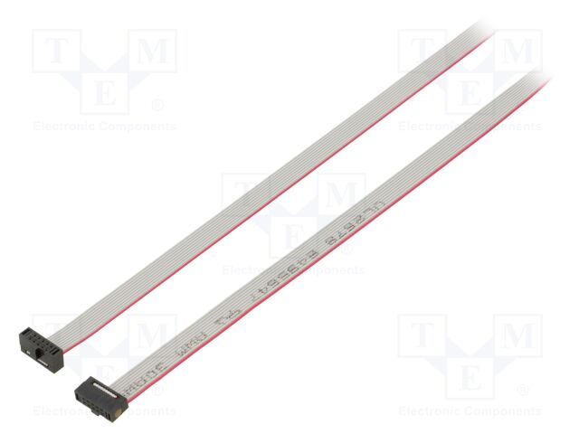 Ribbon cable with IDC connectors; Tape ph: 0.64mm; 609.6mm