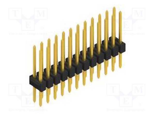 Connector: pin strips; pin header; male; PIN: 24; 2.54mm; THT; 2x12