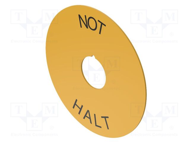 Description label; 22mm; OptoHiT; yellow; 90mm; plastic