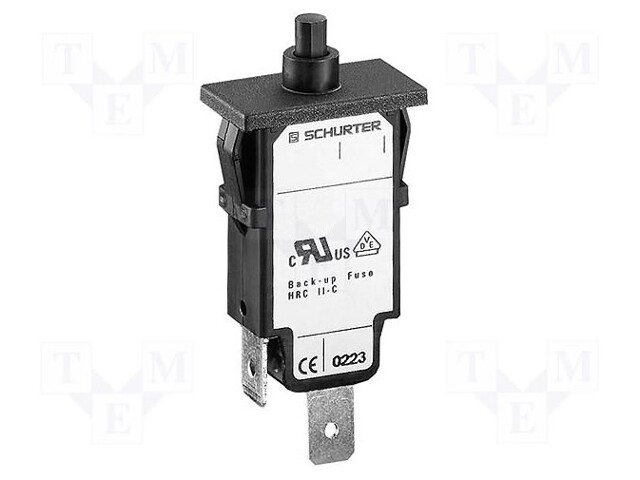 Circuit breaker; Urated: 240VAC; 48VDC; 3A; SPST; Poles: 1; SNAP-IN