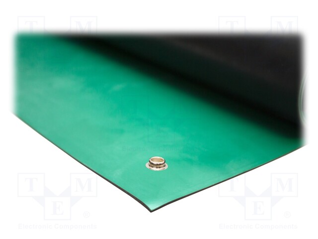 Bench mat; ESD; L: 1.2m; W: 0.6m; Thk: 2mm; EN 61340-5-1; Mat: rubber
