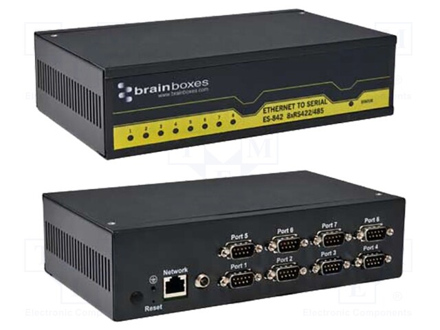 Industrial module: serial device server; Number of ports: 9