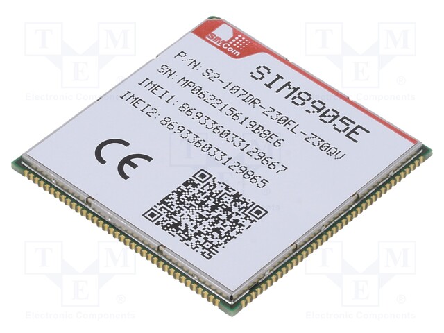 Module: LTE; Down: 50Mbps; Up: 150Mbps; SMD; 40.5x10.5x2.8mm