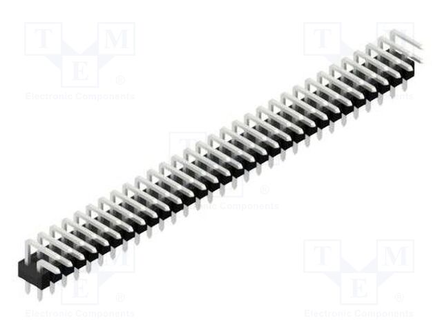 Connector: pin strips; pin header; male; PIN: 62; 2.54mm; THT; 2x31