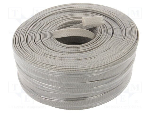 Polyester conduit; ØBraid : 7÷17,nom.10mm; polyester; grey