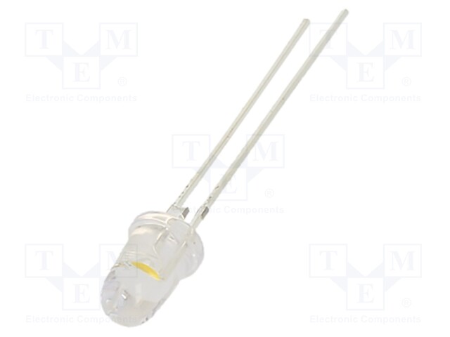 LED; 3mm; blue; 1560÷2500mcd; 30°; 2.5÷5V; 20mA; Lens: transparent