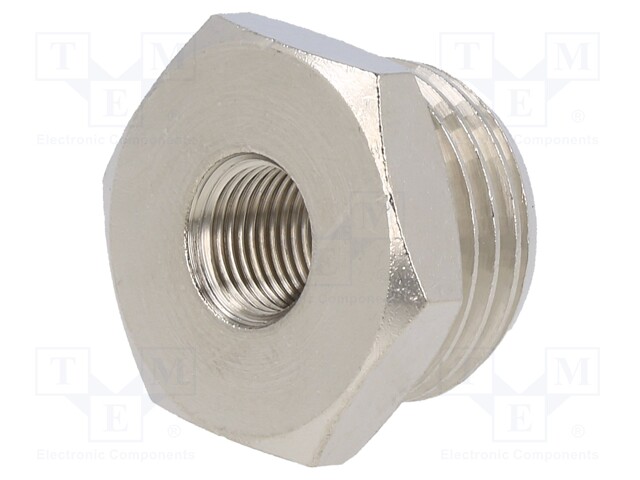 Nipple; reductive; Mat: nickel plated brass; 300°C