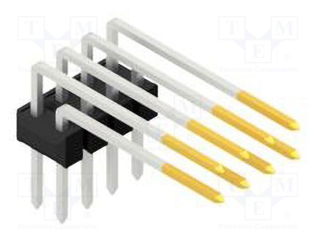 Connector: pin strips; pin header; male; PIN: 8; 2.54mm; THT; 2x4