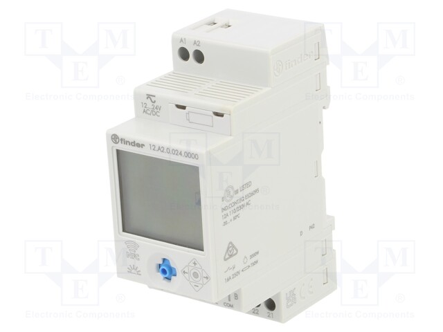 Programmable time switch; Range: 1min÷7days; DPDT; 12÷24VDC; DIN