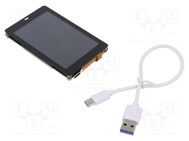 Dev.kit: evaluation; LCD,USB C; GPIO,USB,WiFi