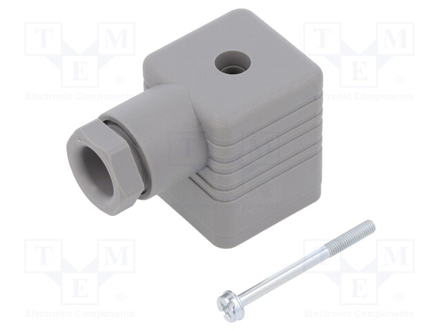 Connector: valve connector; plug; form A; 18mm; female; PIN: 4; M16