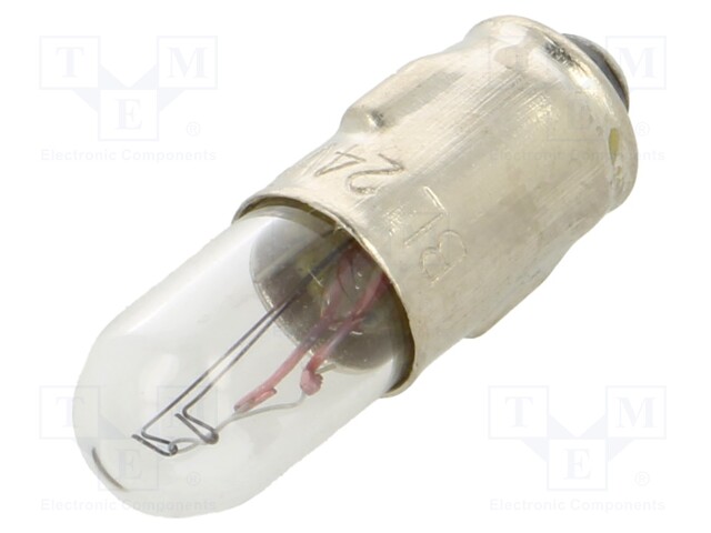 Filament lamp: bayonet; BA7S; 24V; 125mA; 3W