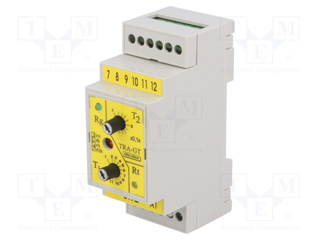 Timer; 0,25s÷12min; NO x2; 24VDC/5A,250VAC/5A; Usup: 24VAC; 24VDC