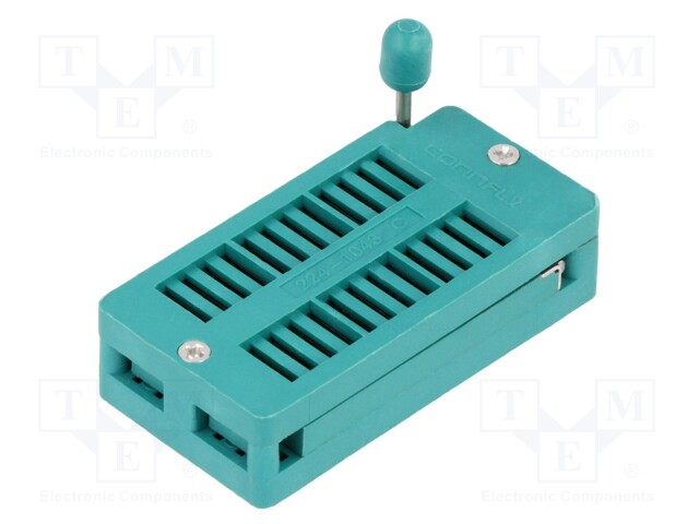 Socket: DIP; ZIF; PIN: 24; 7.62/15.24mm; demountable; -40÷105°C; THT