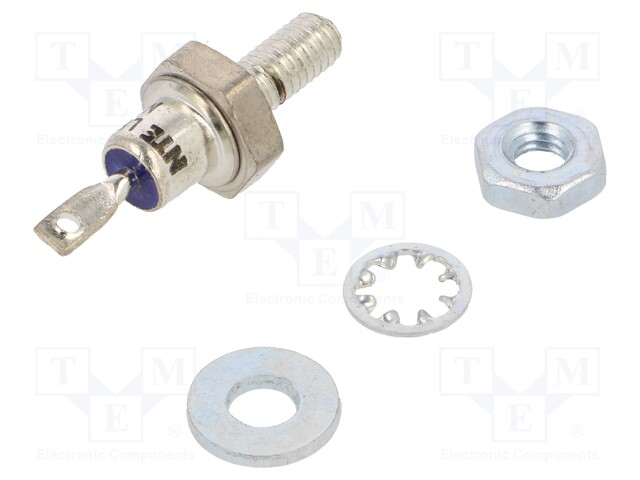 Diode: stud rectifying; 600V; 1.2V; 30A; anode stud; DO4; screw