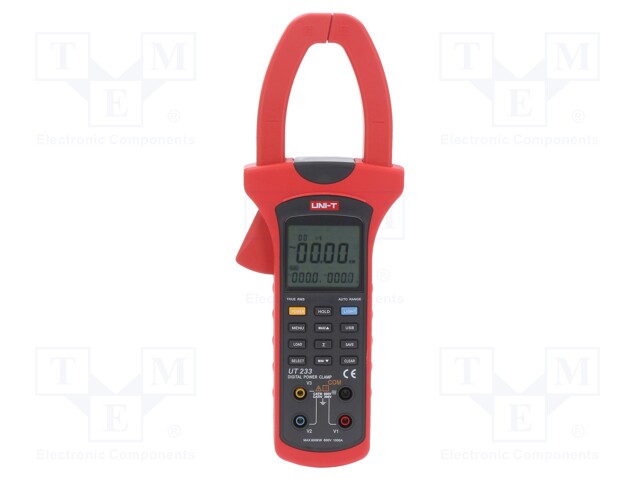 Power clamp meter; Øcable: 50mm; LCD (10000),with a backlit