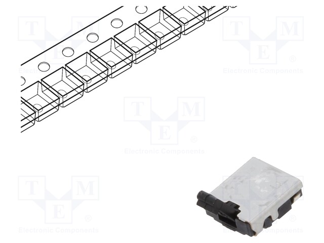 Switch: detecting; Pos: 2; SPST; 0.01A/5VDC; Leads: curved; 500mΩ