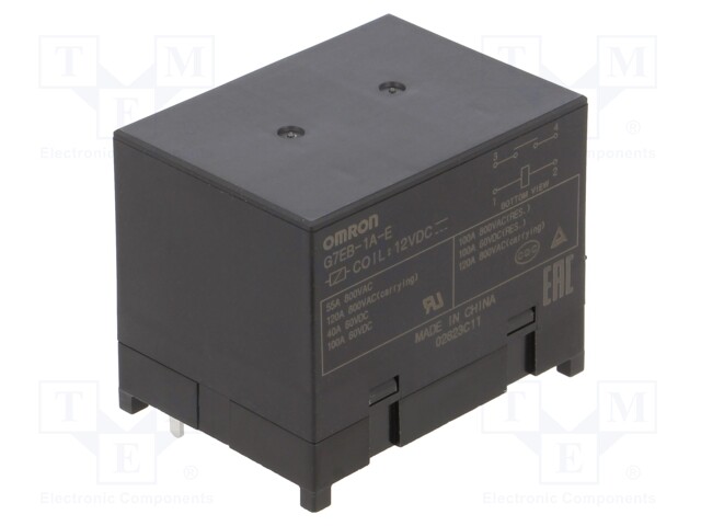 Relay: electromagnetic; SPST-NO; Ucoil: 12VDC; 120A; max.800VAC