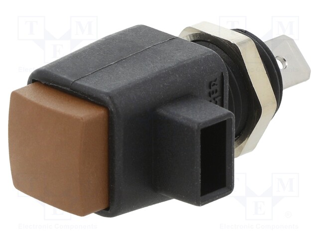 Laboratory clamp; brown; 16A; Contacts: nickel; Mounting: screw