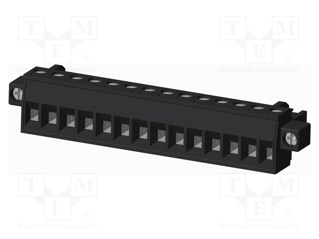 Connector: pluggable terminal block; plug; female; straight; 5mm