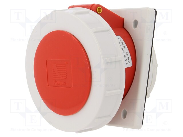 Connector: AC supply 3-phase; socket; female; 32A; 400VAC; IP67
