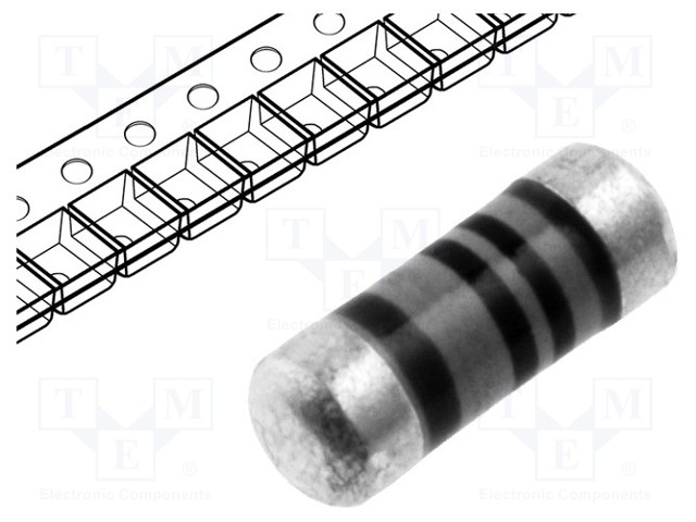 Resistor: thin film; SMD; 0204 minimelf; 15kΩ; 0.4W; ±0.1%