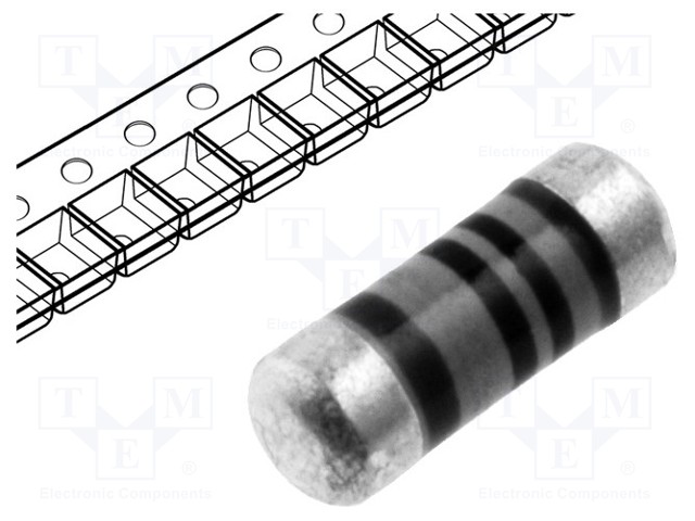Resistor: metal film; SMD; 0204 minimelf; 2.2Ω; 0.25W; ±1%