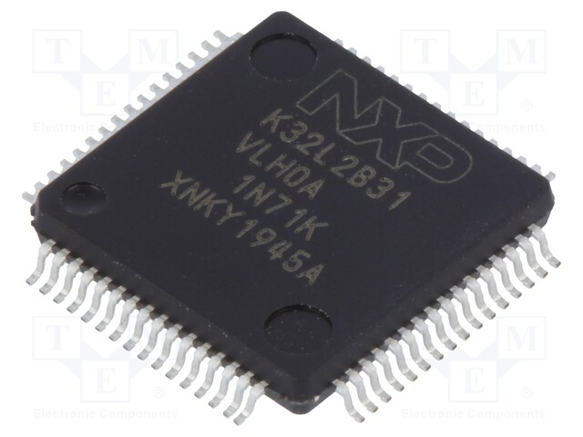 ARM microcontroller; SRAM: 32kB; LQFP64; Flash: 256kB