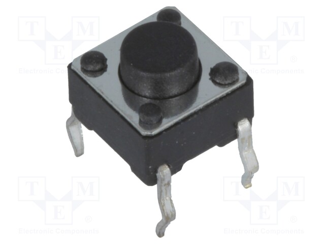 Microswitch TACT; SPST-NO; Pos: 2; 0.05A/12VDC; THT; none; 2.5N